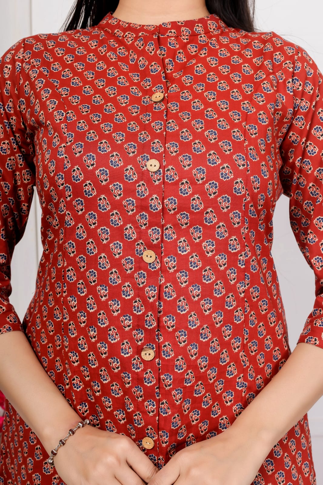 Jaipuri A-Line Kurti Set